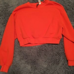 A orange crop top